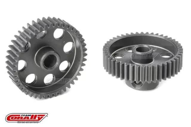 Team Corally 64 DP Motorritzel Hard Eloxiert AL7075 44 Zähne Welle 3.17mm / C-70