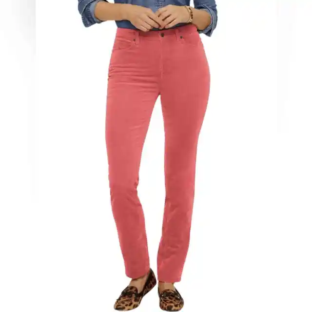 TALBOTS ROSE PINK Corduroy High Waist Jeggins Pants Size 16 new! £47.17 -  PicClick UK