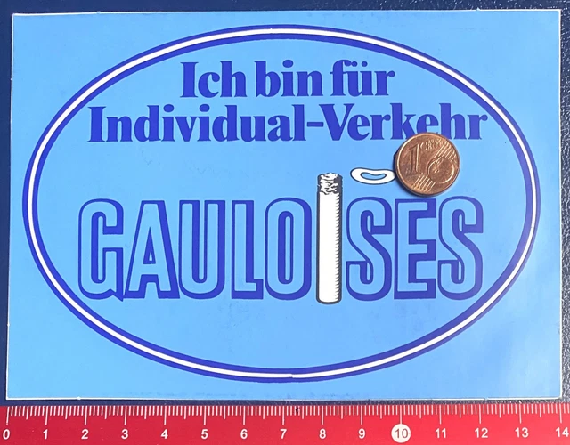 Autocollant Vintage 80's – Team Gauloises Yamaha Moto – Sticker Publicitaire Italie – RIF. K-6