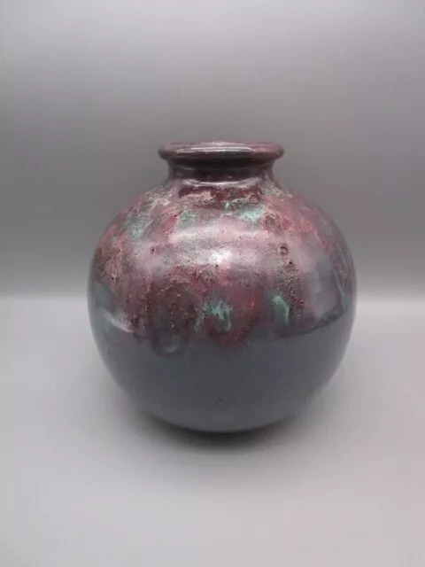 Vase boule ancien signée Céramique d'Art Bordeaux Caudéran