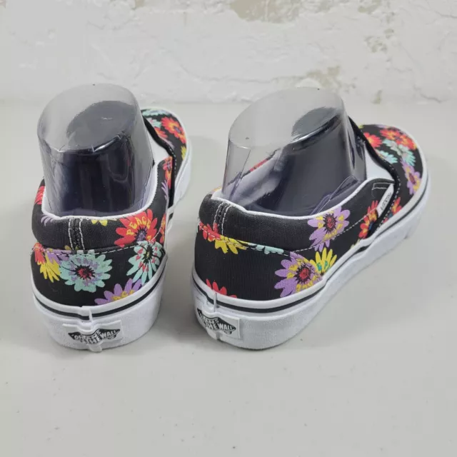 VANS WOMEN'S 7.5 Shoes Sneakers Slip On Flats Floral Print Canvas Low ...