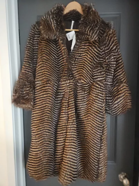 Willow and Clay Anthropologie Faux Fur Women's Jacket/Coat Size S