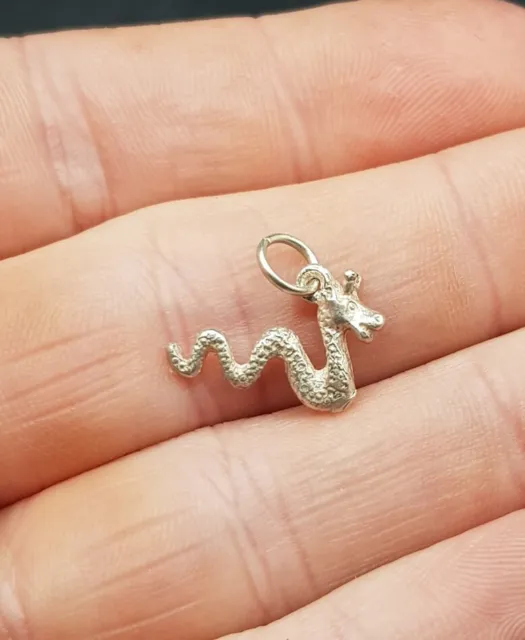 Vintage Sterling Silver Sea Dragon Nessie Loch ness Monster Pendant/Charm