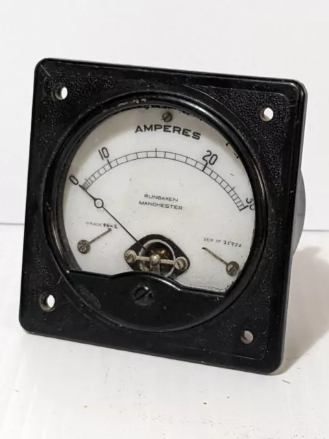 Runbaken Classic Car Ammeter Gauge Amps Untested FREE POST