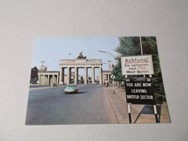 Berlin Brandenburger Tor, British Sector, AK/Ansichtskarte/Postkarte, DKW, alt