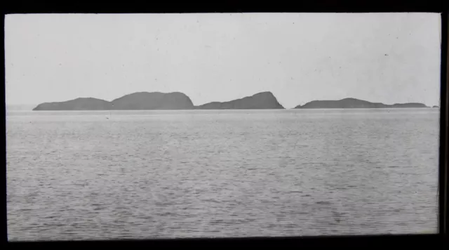 Magic Lantern Glass Photo Slide Shiant Islands Distant View Scotland