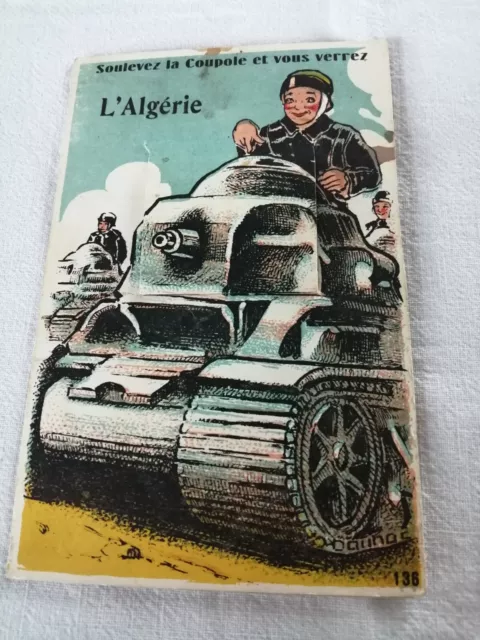 Carte Postale Ancienne, Humoristique Et Publicitaire, Dépliant  Vues  Algérie