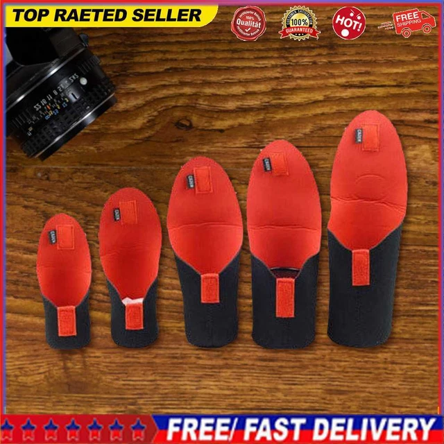 5pcs Neoprene DSLR Camera Lens SoftProtector Pouch BagCase Set S M L XL XXL