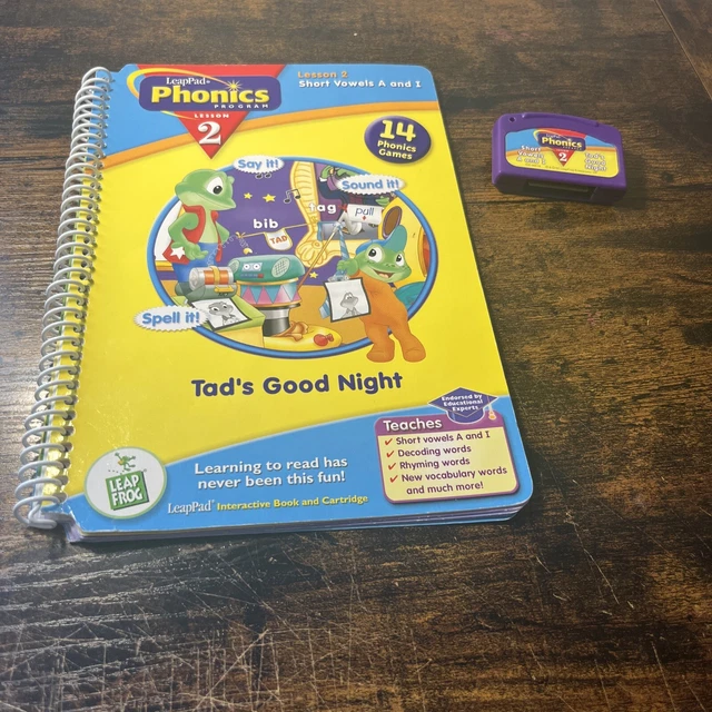 LEAP PAD PHONICS Lesson 2 Short Vowels A I Book And Cartridge Tad s 
