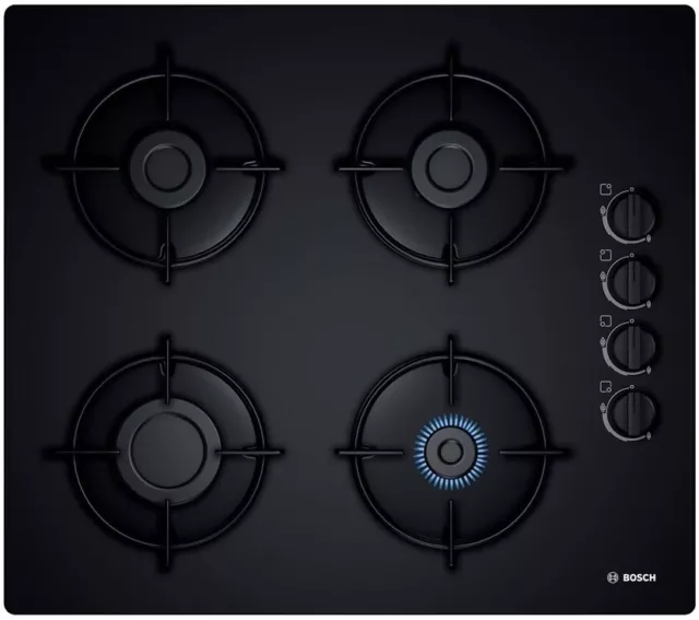 4242002834351 Bosch POP6B6B10 hob Black Built-in Gas 4 zone(s) BOSCH