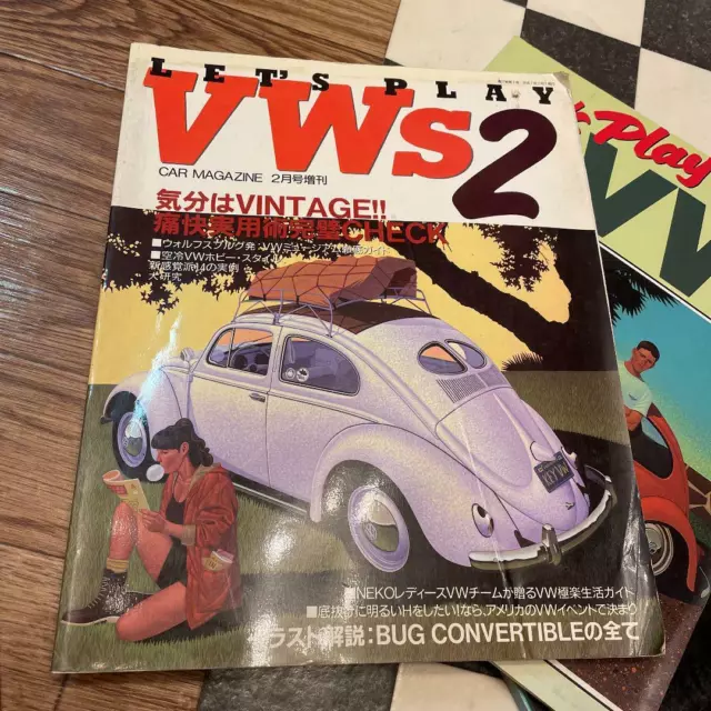 let's play VW s+BEETLE +FLAT4 parts catalog 4 volume set car magazine from Japan 2