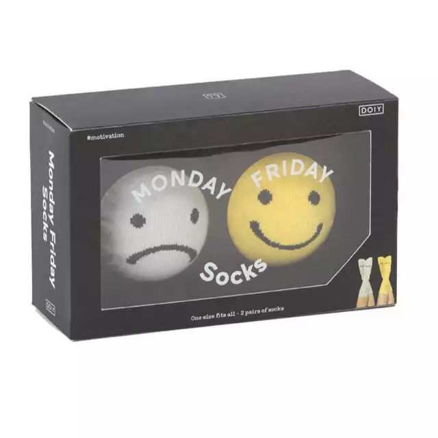 DOIY Socks - Monday-Friday Emojis (2 Pairs)