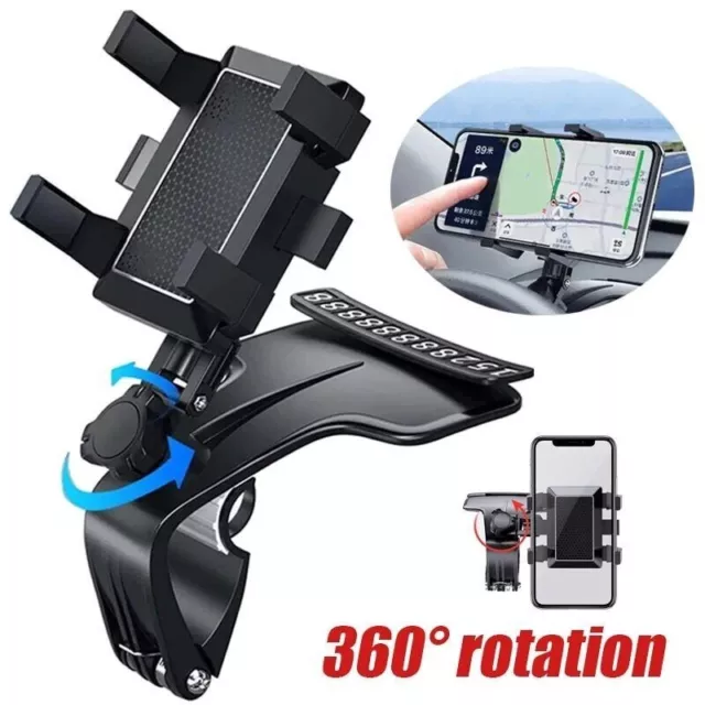 Universal 360° Car Phone Mount Holder For Cell Phone Samsung Galaxy iPhone