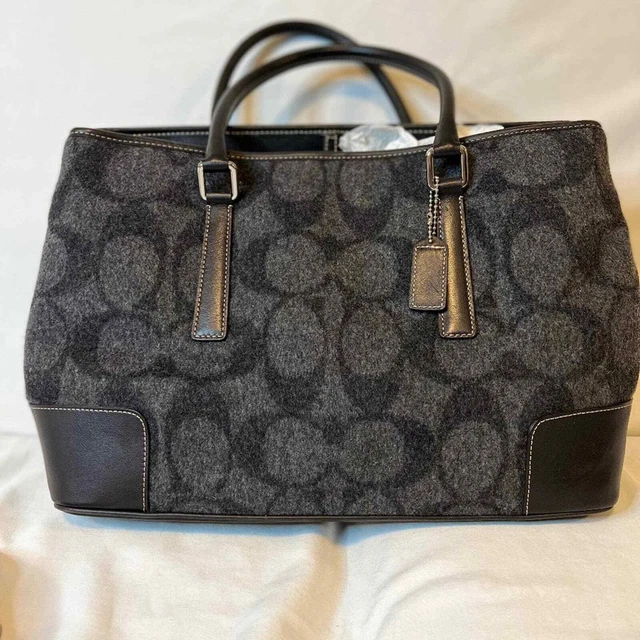 Coach Insignia Wool Handbag