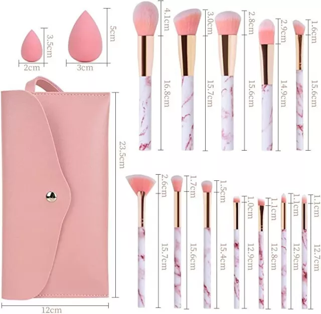 Pennelli Make Up Start Makers Professional 12Pcs Set di pennelli per trucco 3