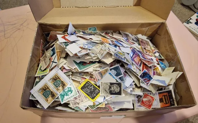 Box Full of World Stamps Job Lot