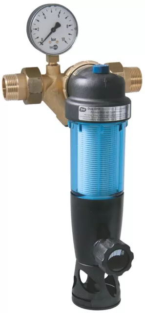 Syr Filtri de Retrolavado Duo Dfr DN25 1 Pulgadas Con Reductor de Presión Agua