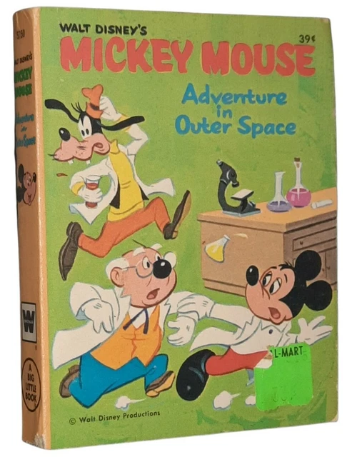 WALT DISNEY'S MICKEY Mouse Adventure in Outer Space Whitman 5750 Big ...