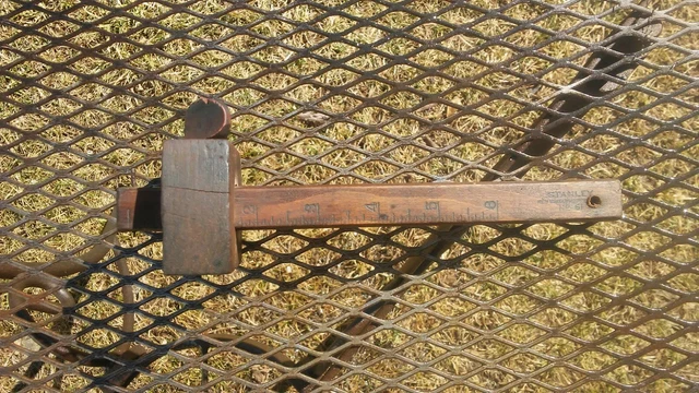 vintage stanley no. 61 wood working mortise scribe