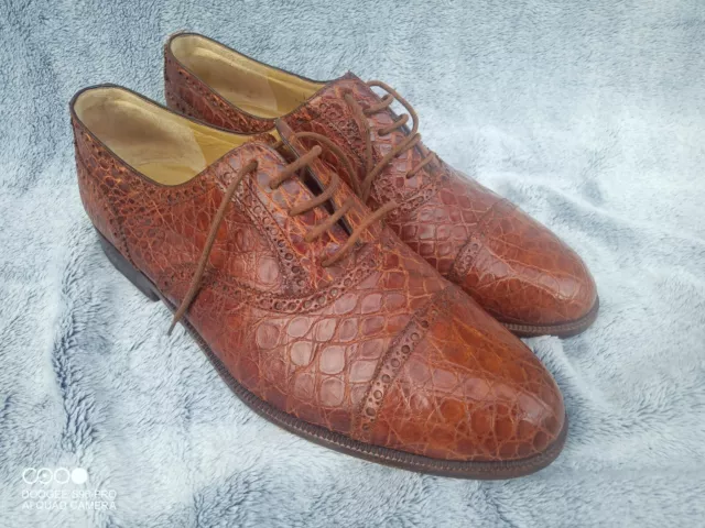 Elegante Krokodilleder Schuhe Herren, Fratelli Rossetti