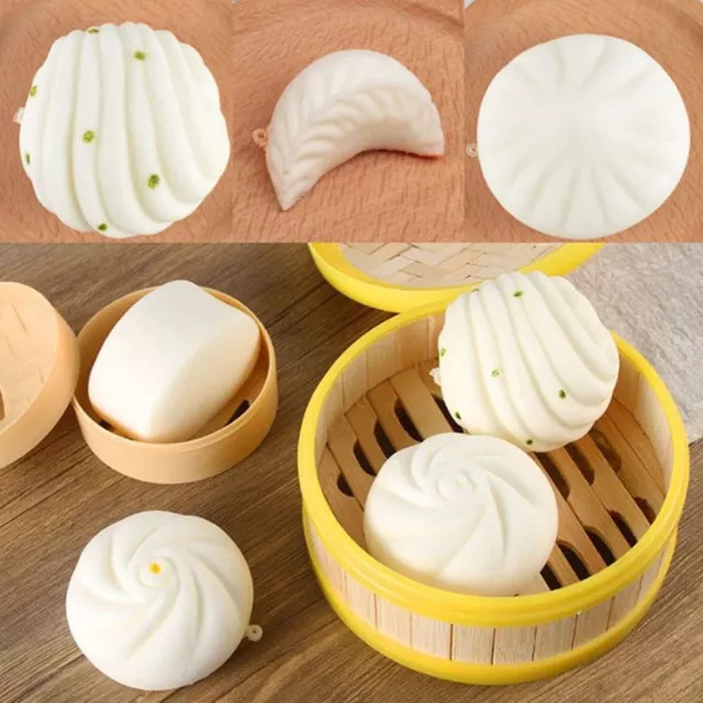 PU Slow Rebound Mantou Multicolors Simulation Food  Simulated Cake Toy