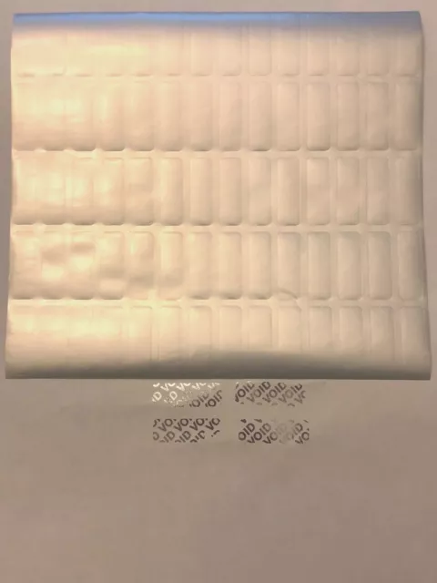 70 Hologram Sticker 30mm x10mm Security Seal Tamper Proof Warranty Void Label