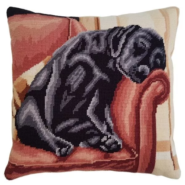 Tapestry Kit, Needlepoint Kit After The Walk Black Labrador Dog, Heritage Crafts