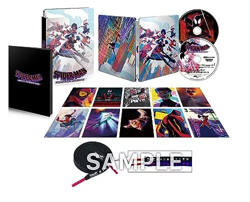 Spider-Man Across the Spider-Verse Premium Steelbook 4K ULTRA HD & Bluray Set +