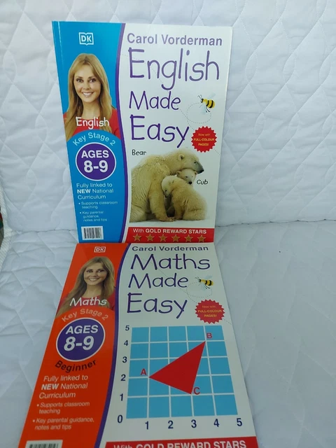 CAROL VORDERMAN MATHS and English Made Easy Home Learning Book 8 - 9 ...
