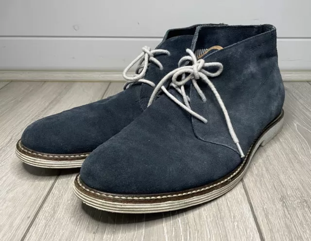 GANT NAVY BLUE Suede Leather Lace Up Ankle Boots Shoes UK Men's 9.5/44 ...
