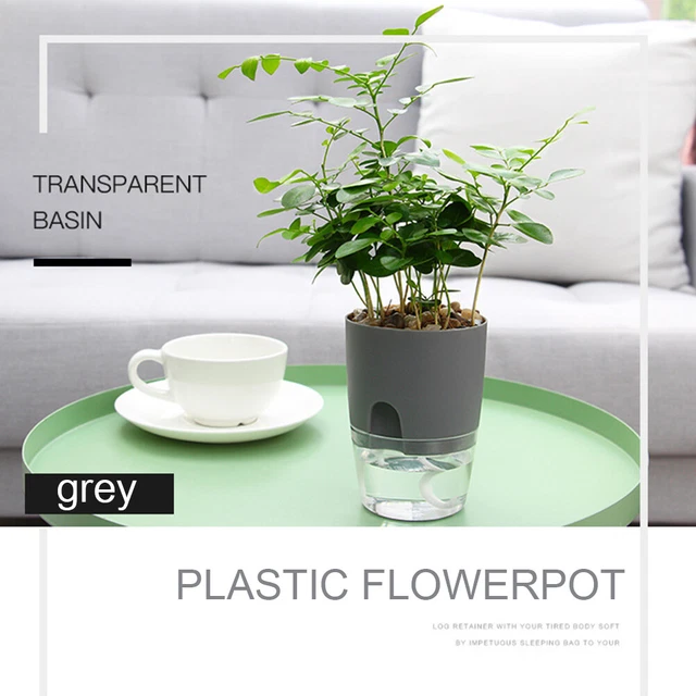 Watering Planter Self Watering Flower Pot Water Storage Basin (8.2cm) 2