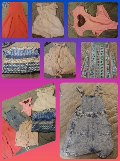 Bundle girls school clothes 10 11 years next very ovs new look top dress denim