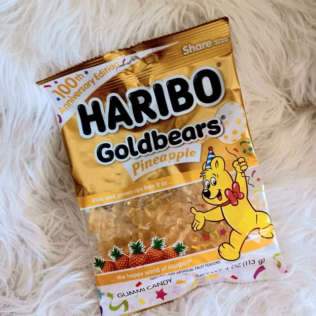 HARIBO GOLDBEARS 100TH Anniversary Limited Edition Pineapple Gummy