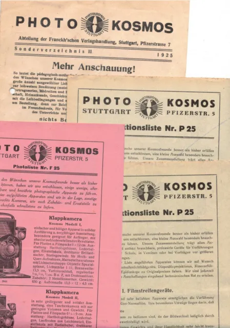 Lot Photo Kosmos Stuttgart Um 1925 Cameras Camera