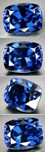 SOMPTUEUX SAPHIR VERNEUIL CORNFLOWER BLUE 8x10mm .IF..4,30 cts environ