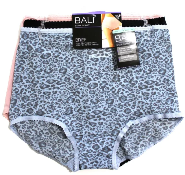 Bali Skimp Skamp Panty Brief Underwear Womens Full Coverage