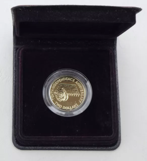 Kiribati 2 Dollar commemorative coin 1989 p14 IN Box uncirculated