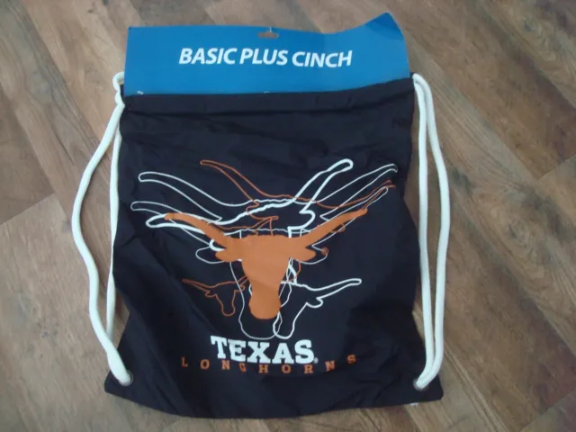 TEXAS LONGHORNS   cinch bag BACK PACK  BACKPACK NEW TAGS  Daypack  NWT