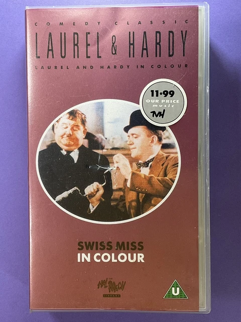 (未使用･未開封品)Laurel &amp; Hardy: Swiss Miss [VHS] NOS Sealed Laurel & Hardy Swiss Miss VHS Tape B&W Comedy
