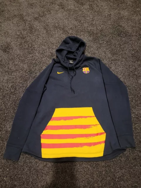 Barcelona Football Club Nike Hoodie Large Size Soccer