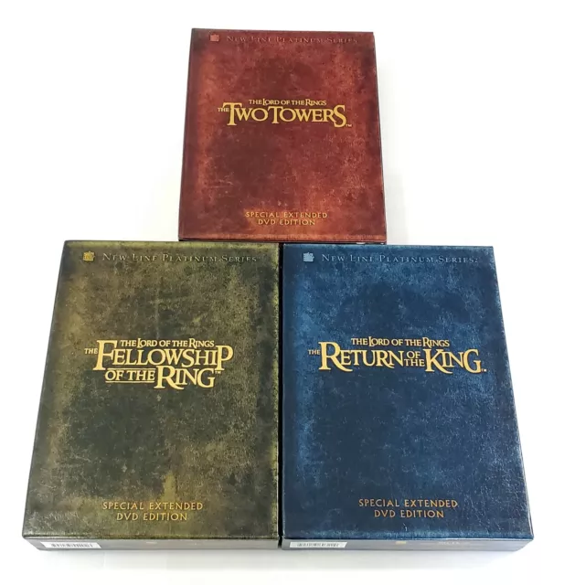 Lord of the Rings Trilogy 12 DVD Special Extended Edition Box Set Near Mint