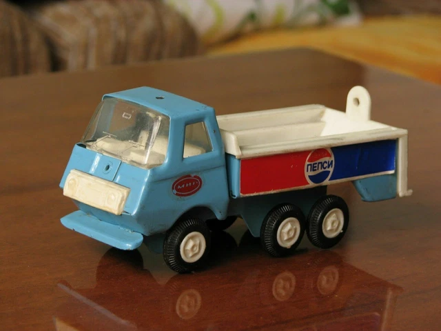 PEPSI Truck, raro, metallo e plastica, vecchio, usato vintage