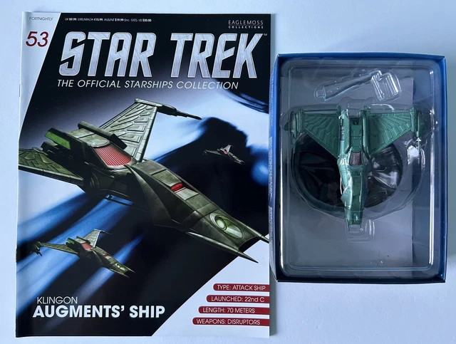 EAGLEMOSS Star Trek Starships Issue 53 - Klingon Augments' Ship New