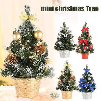 Mini Árbol de Navidad Arbusto Navidad Artesanal Decoración Adorno Regalo Decoración del Hogar`