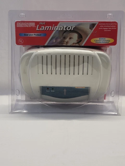 Design Concepts Model DC4H Hot 4" Laminator With Instructions Works Great!
