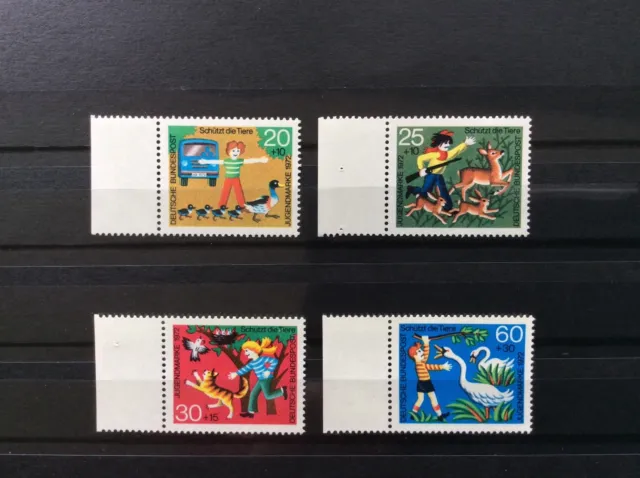 STAMP WEST GERMANY TIMBRE ALLEMAGNE 1972. Mi# 711-714. MNH Enfants et Animaux