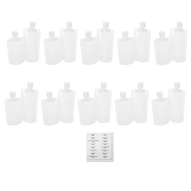 Packing Bag Travel Shampoo Toiletry Stand up Pouch Womens Lotion Toiletries