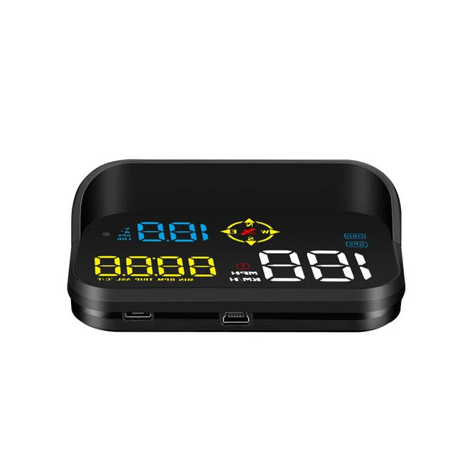Car Truck Digital Head Up Display Speedometer HUD OBD2 Temp Alarm Projector MPH