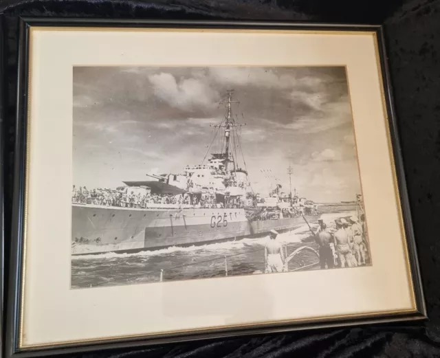 Set Of 5 Photographs Of Royal Australian Navy HMAS Nepal G25 Good Condition 3