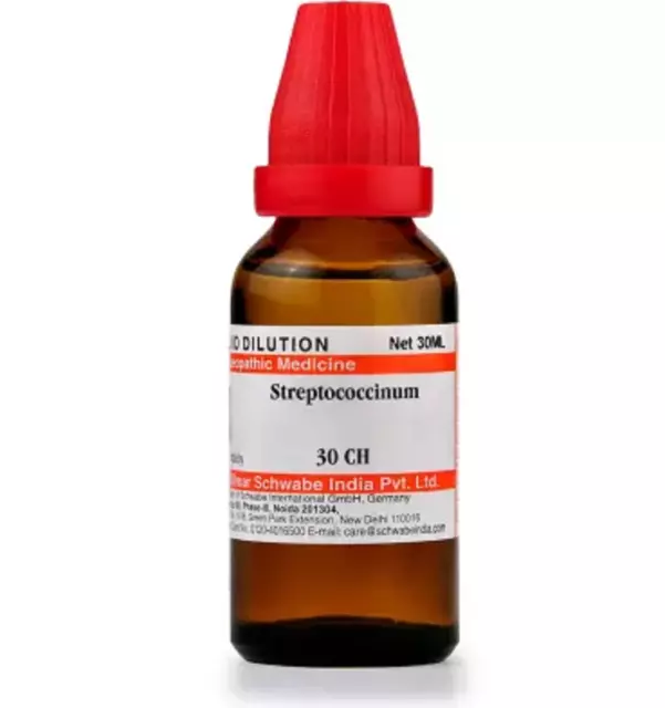 Dr Willmar Schwabe India Streptococcinum 30 CH Dilution 30 ml